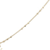 Collier doré petite étoile des vents avec zircon 38 cm