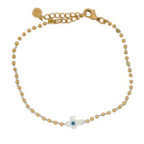 MOTHER-OF-PEARL EYE KNOT BRACELET