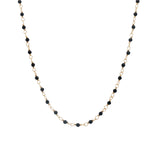 Collier doré santa maria en onyx noire