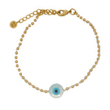 MOTHER-OF-PEARL EYE KNOT BRACELET