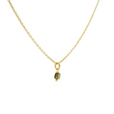 Small square tourmaline necklace