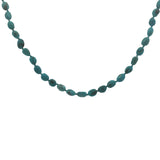 Collier doré pierres turquoise 42 cm