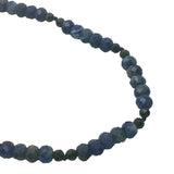 Collier doré avec alternance de lapis lazulis et onyx noire 60 cm