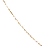 Golden necklace with rectangular stone and small faceted stones