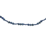 Collier doré avec lapis lazulis et noeuds bleus 42 cm