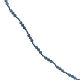 Collier doré avec lapis lazulis et noeuds bleus 42 cm