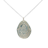 925 silver necklace and Indian divinity medal