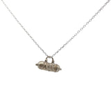 Collier argent 925 talisman porte bonheur 42 cm