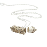 Collier argent 925 talisman porte bonheur 42 cm
