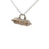 Collier argent 925 talisman porte bonheur 42 cm