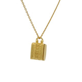 Golden necklace and lucky box
