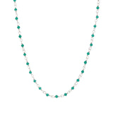 Santa Maria Necklace in 925 Silver and Green Onyx