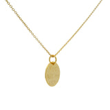 Collier doré médaille "you are my lucky" 42cm
