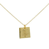 Collier doré médaille "bonne chance" 42cm