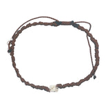 Braided bracelet and 925 silver dice