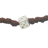 Braided bracelet and 925 silver dice