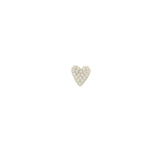 925 silver heart and zircon buckle