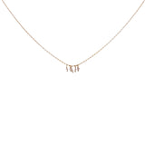 Collier doré pampilles pierres naturelles 40 cm