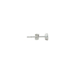 Boucle d'oreilles puce argent 925 zircon serti clos