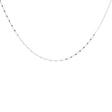 925 silver necklace with small squares