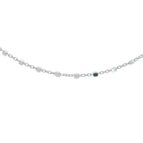 925 silver necklace with small squares