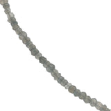 Collier doré en labradorite avec perle de culture au centre 38 cm
