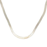 Collier en argent 925 maille miroir 42 cm