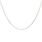 Gold oval mesh necklace