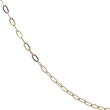 Gold oval mesh necklace