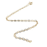Gold oval mesh necklace