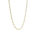 Gold oval mesh necklace