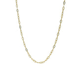 Gold oval mesh necklace