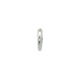 Mini créole fermée bombée et lisse argent 925