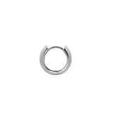 Mini créole fermée bombée et lisse argent 925