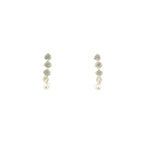 925 silver earrings with labradorite trilogy and tassel