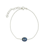 925 silver and lapis bracelet
