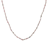 Collier doré mix perles roses pales et dorées 42 cm