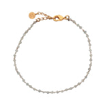 Bracelet doré avec petites pierres en labradorite