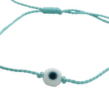 Sky blue eye thread bracelet