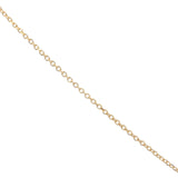 Small golden red blown glass eye necklace