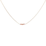 Gold choker necklace with natural stones