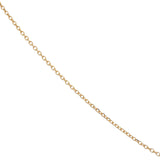 Collier doré petit oeil verre soufflé rouge 42 cm