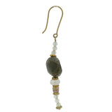 Multi-stone gold earrings