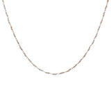 Collier doré avec duo opale rose 42 cm