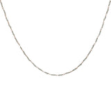 Collier doré avec duo prehnite 42 cm