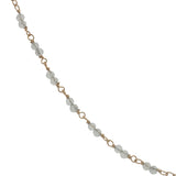 Collier doré avec duo labradorite 42 cm