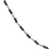Collier doré avec duo onyx noire 42 cm