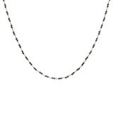 Collier doré avec duo oeil de tigre 42 cm