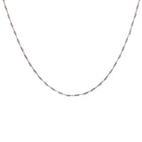 Collier doré avec duo améthyste 42 cm