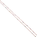 Collier doré quartz rose tourmaline médaille lune et étoile des vents 42 cm